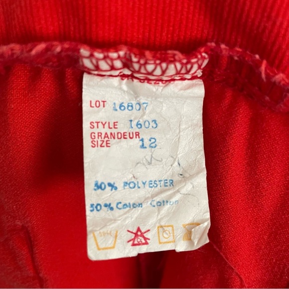 Vintage Deep Orange Ducky Overalls Babies Kids Toddler Childrens Boho Bohemian - Picture 9 of 9